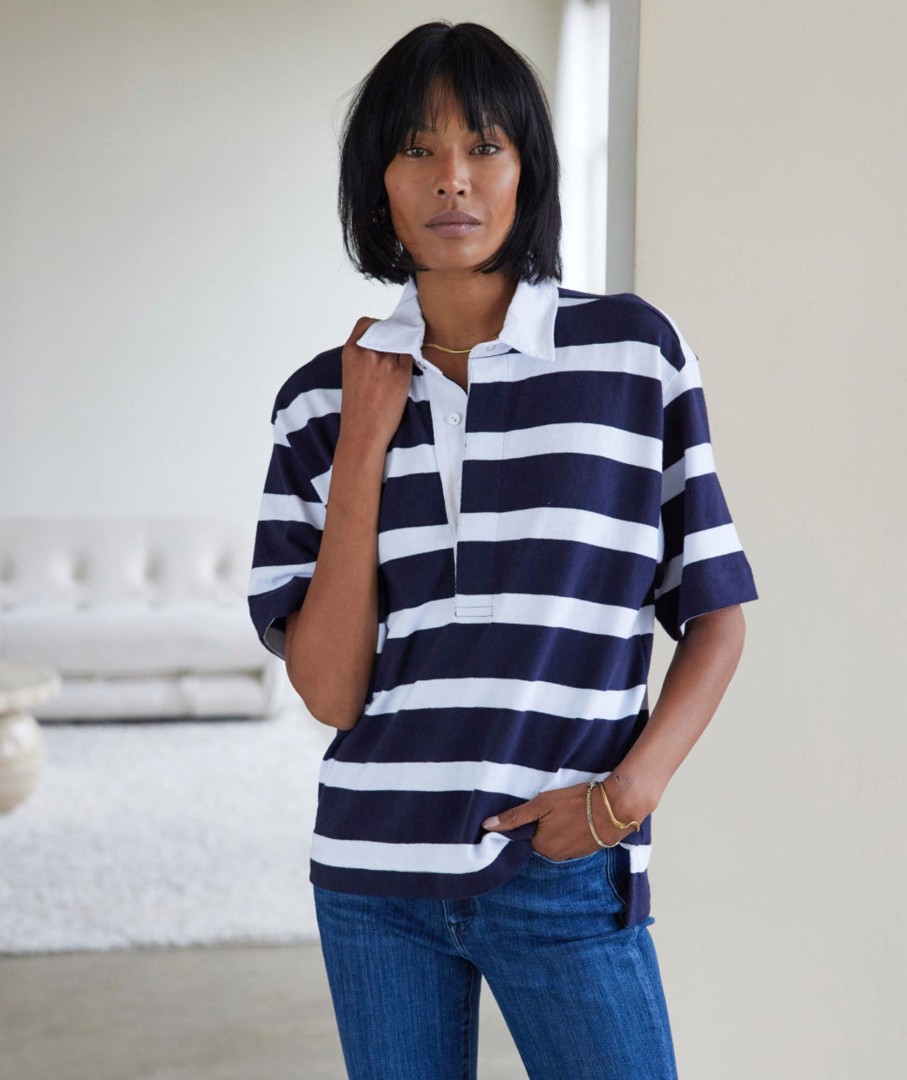 Womenswear AYR Tees | The Field Day (Final Sale) Sundown Stripe In City Sky