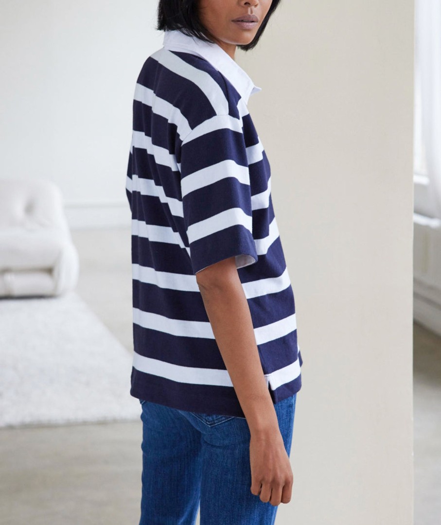 Womenswear AYR Tees | The Field Day (Final Sale) Sundown Stripe In City Sky