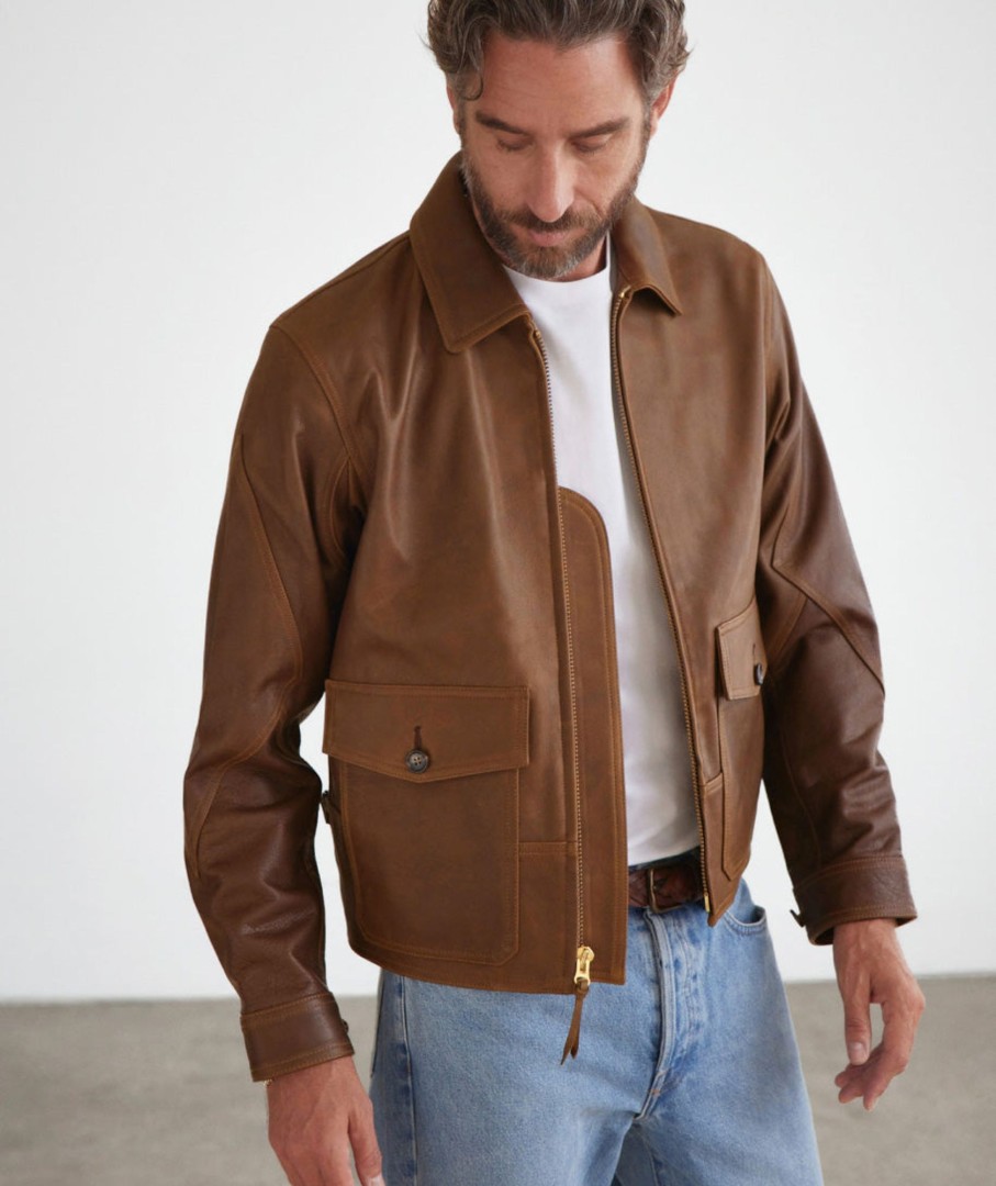 Menswear AYR Jackets | The Scrambler Hickory