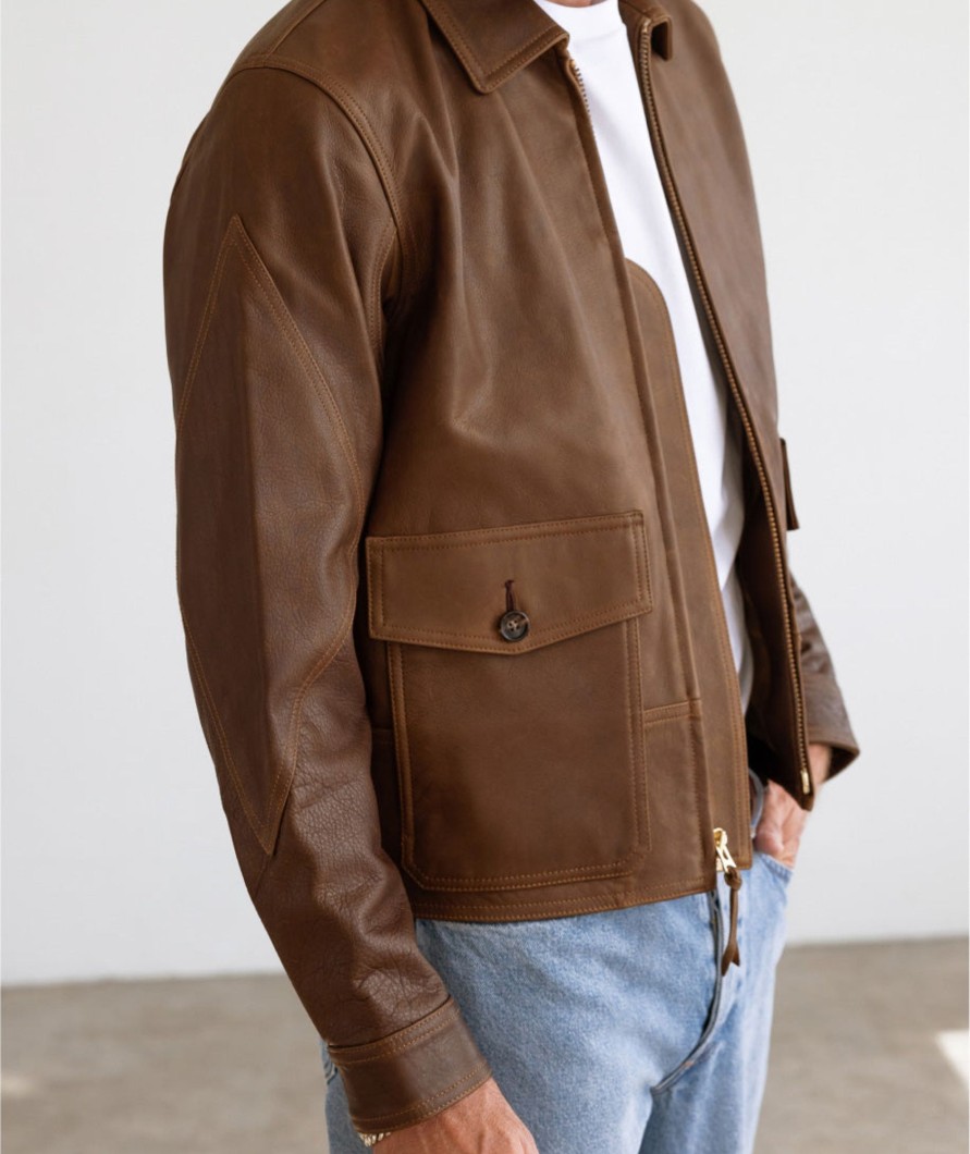 Menswear AYR Jackets | The Scrambler Hickory