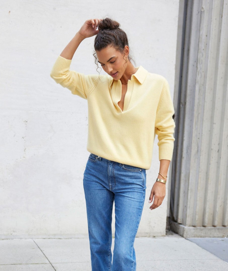 Womenswear AYR Tops | The Cashmere Polo