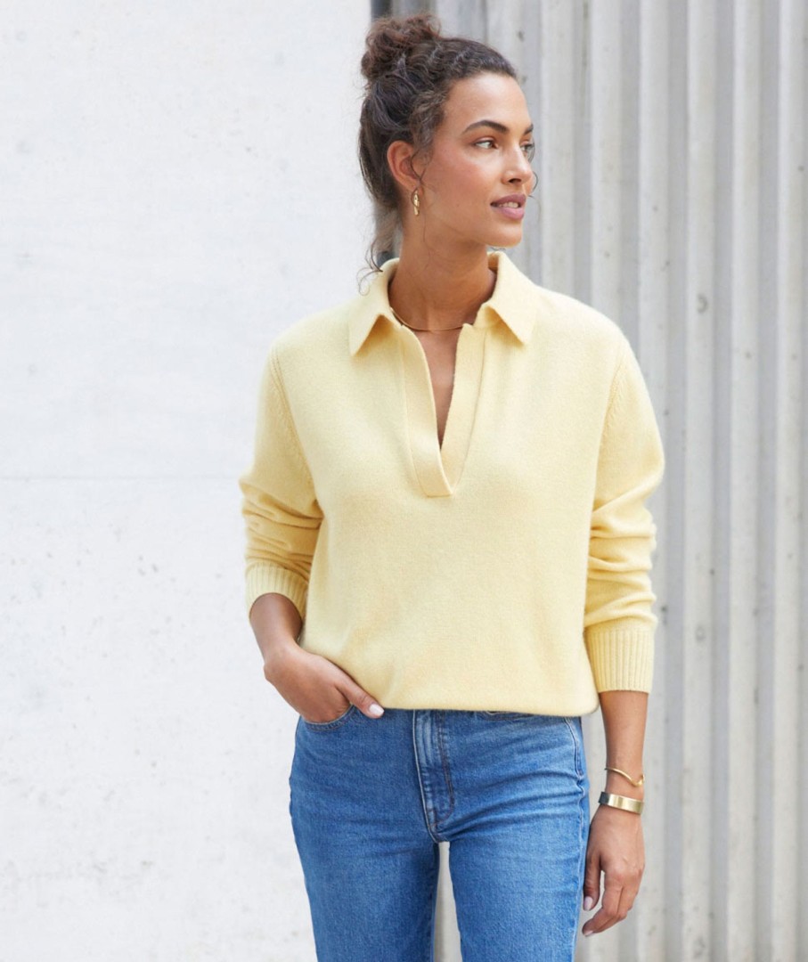 Womenswear AYR Tops | The Cashmere Polo