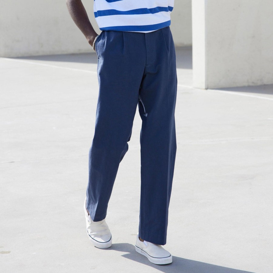 Menswear AYR Pants | The Pal Navy